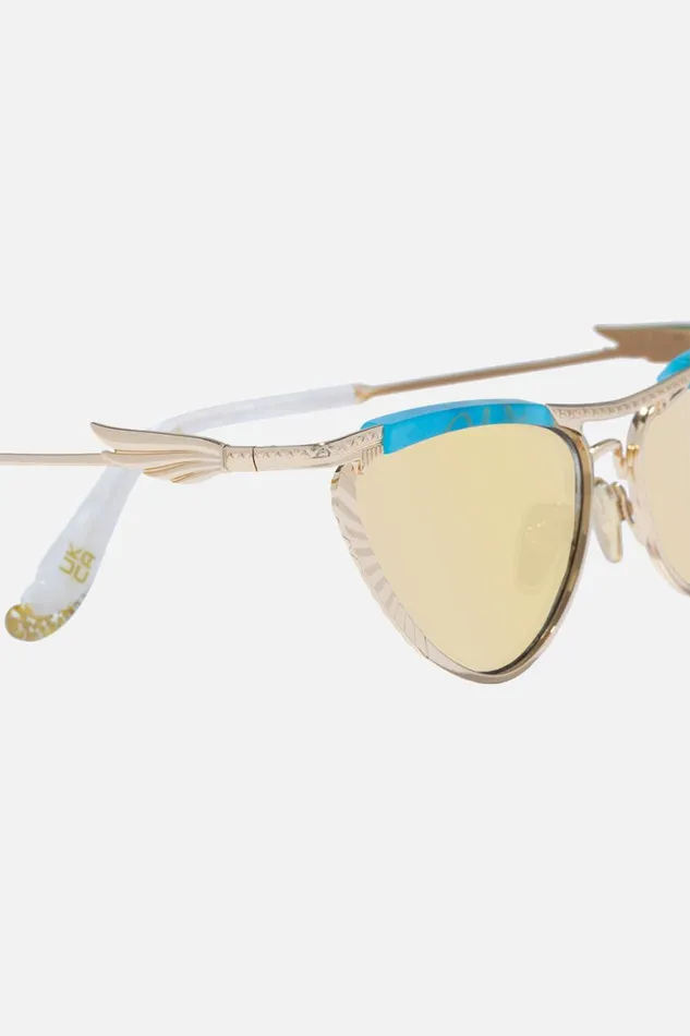 PYRAMID PARAMOUR SUNGLASSES TURQUOISE MARBLE Turquoise Marble WomensMens Camilla Sunglasses