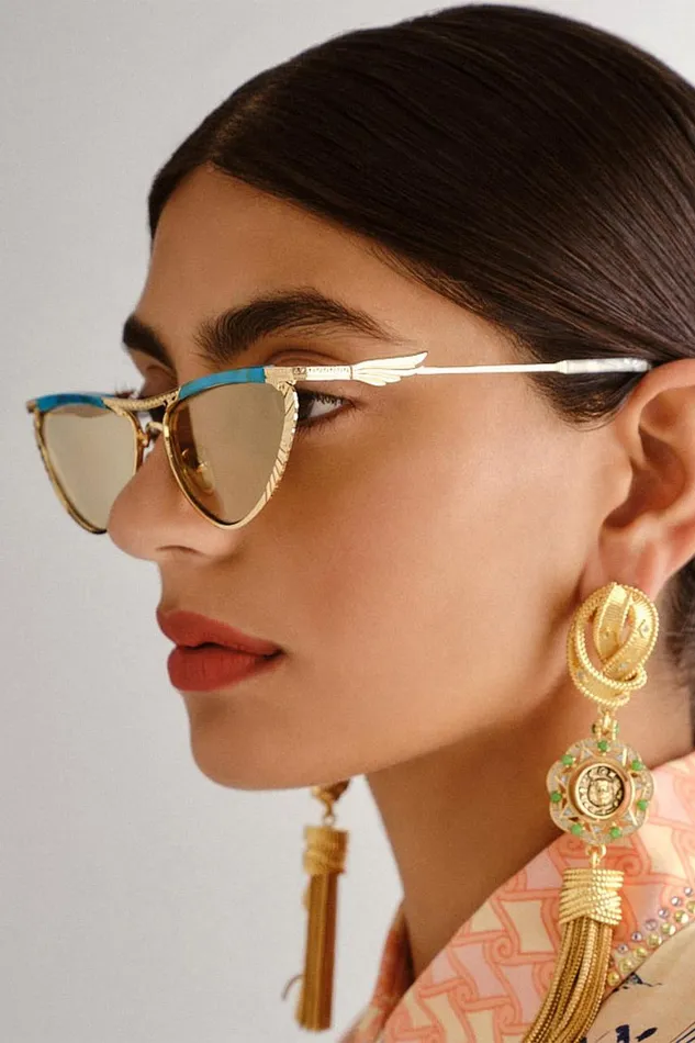 PYRAMID PARAMOUR SUNGLASSES TURQUOISE MARBLE Turquoise Marble WomensMens Camilla Sunglasses