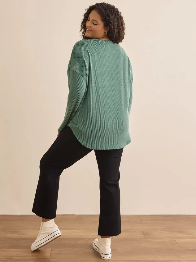 Rayna Urban Ribbed Tunic Hunter Women Altar039d State Tops Rayna Urban Ribbed Tunic Hunter Women Altar039d State Tops