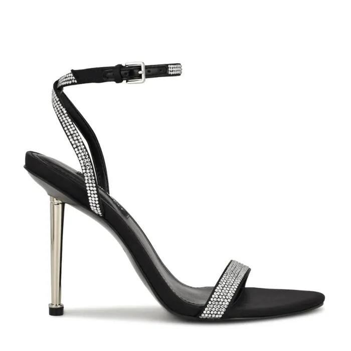 Reina Ankle Strap Sandals Black Women Nine West Sandals