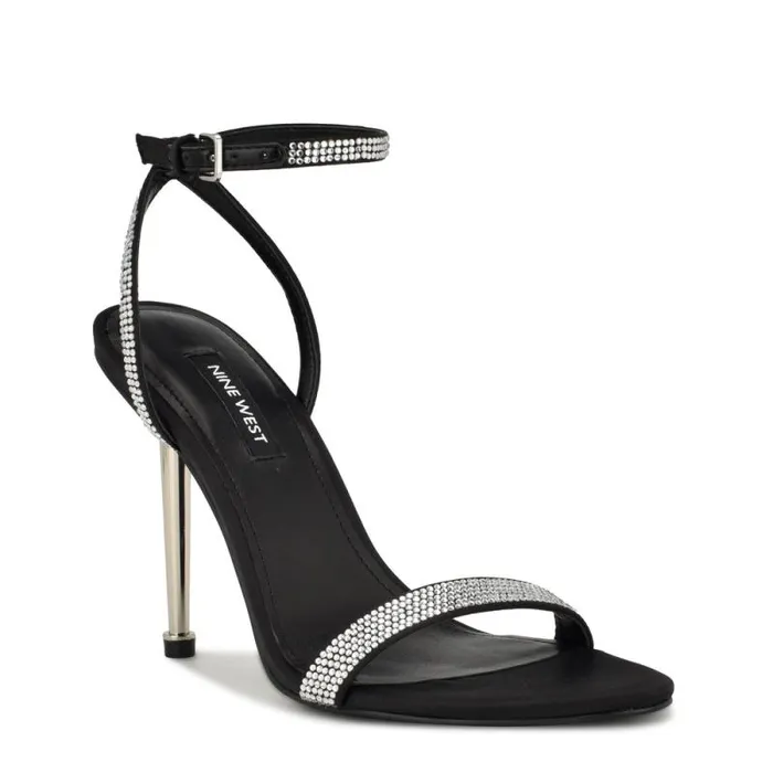 Reina Ankle Strap Sandals Black Women Nine West Sandals Reina Ankle Strap Sandals Black Women Nine West Sandals