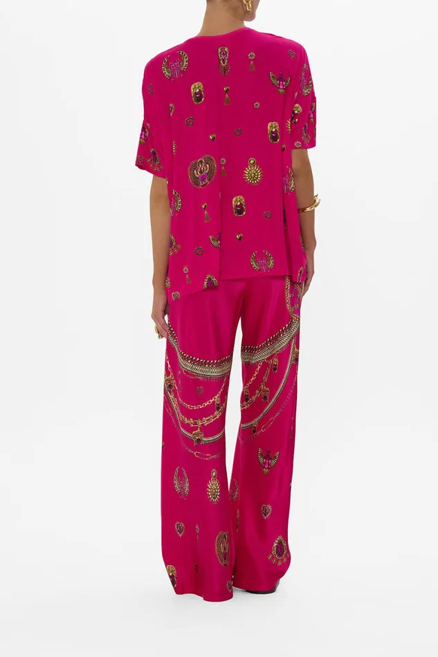 RELAXED FIT DROP SHOULDER TEE KISSED BY A COBRA Kissed By A Cobra Womens Camilla Tees
