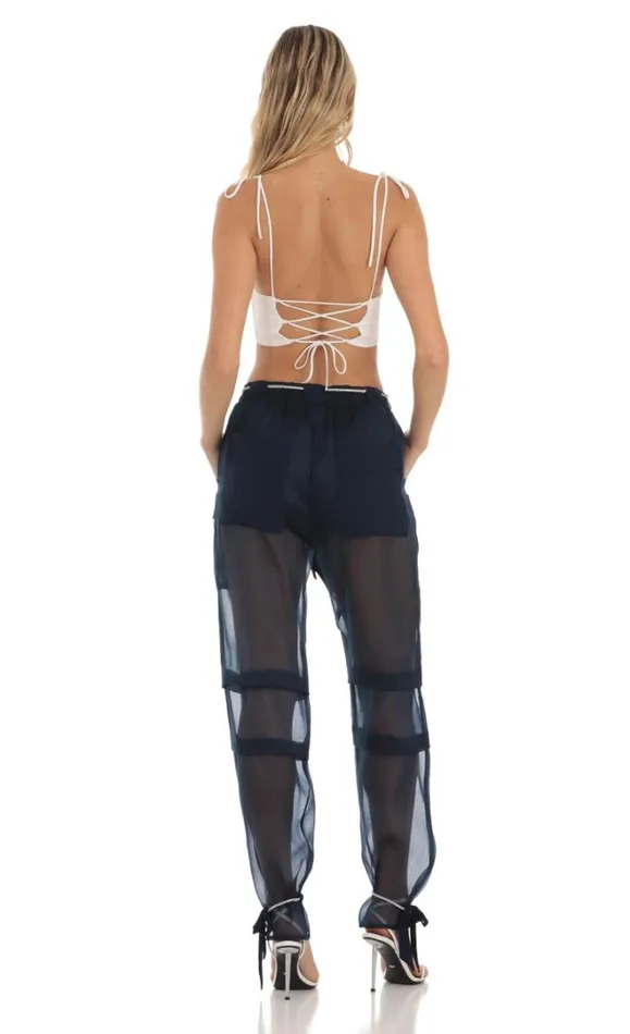 Rhinestone Pants Navy Women LUCY IN THE SKY Pants Rhinestone Pants Navy Women LUCY IN THE SKY Pants