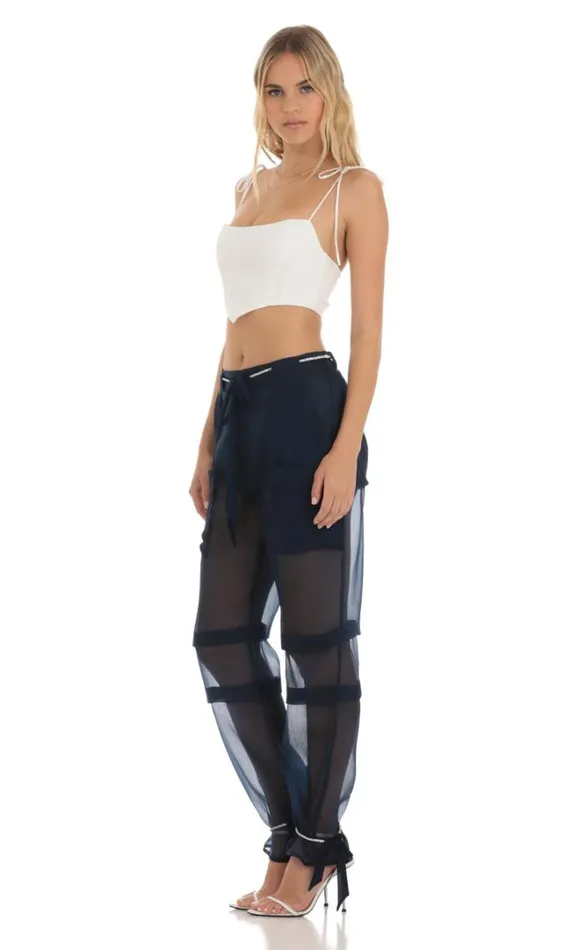 Rhinestone Pants Navy Women LUCY IN THE SKY Pants Rhinestone Pants Navy Women LUCY IN THE SKY Pants