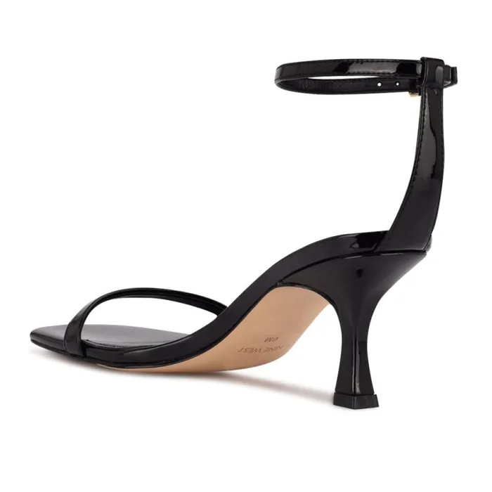 Ripe Heeled Sandals Black Patent Women Nine West Heels Ripe Heeled Sandals Black Patent Women Nine West Heels