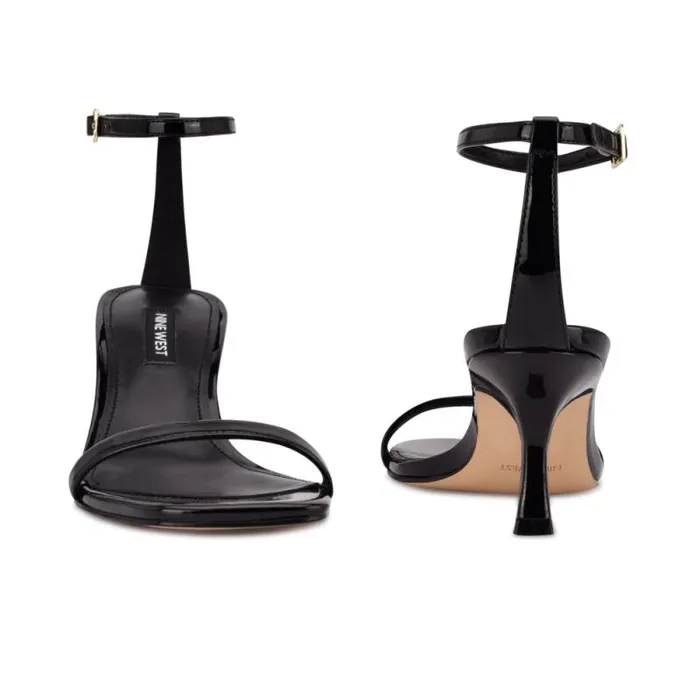 Ripe Heeled Sandals Black Patent Women Nine West Heels Ripe Heeled Sandals Black Patent Women Nine West Heels