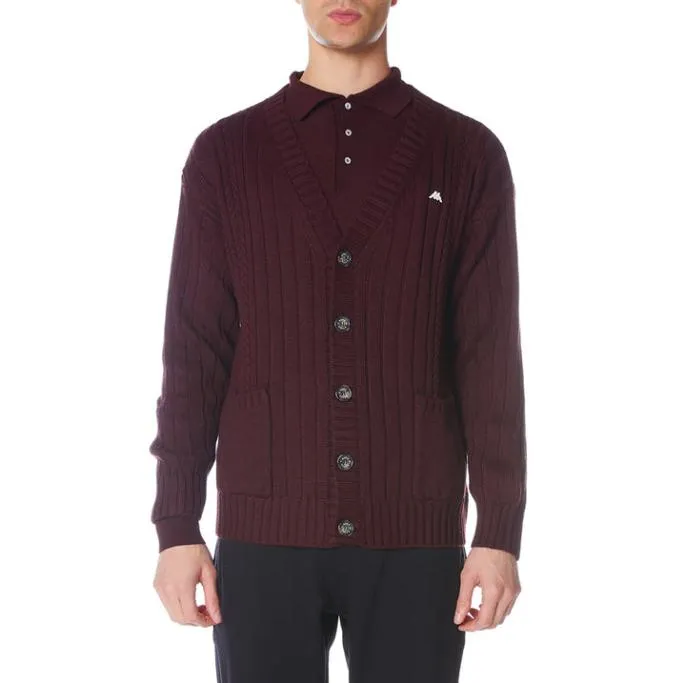 Robe Giovani Achird Cardigan 8211 Burgundy Burgundy Men Kappa Knitwear
