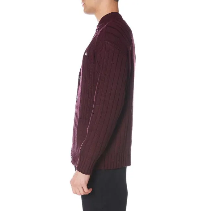 Robe Giovani Achird Cardigan 8211 Burgundy Burgundy Men Kappa Knitwear