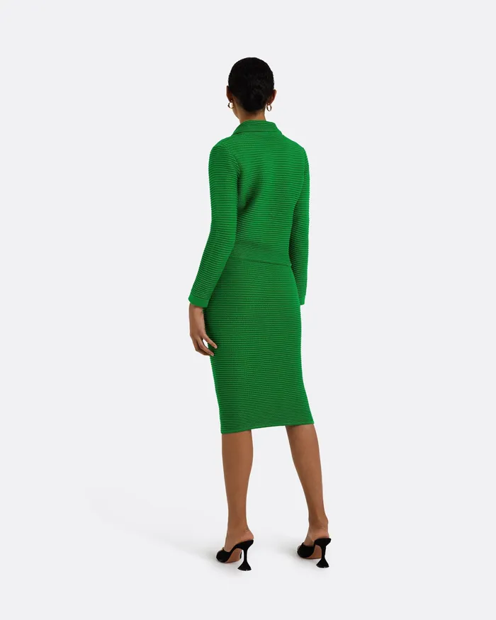 Safiyaa Icons Women Artemis Emerald Crochet Jacket Emerald