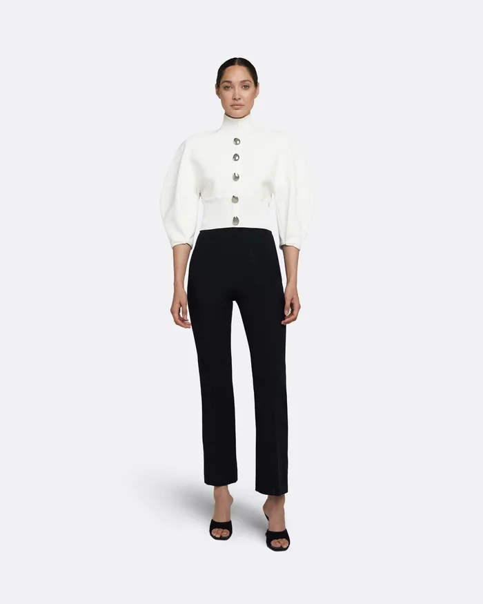 Safiyaa Lena Ivory Knit Top Ivory Women Knitwear