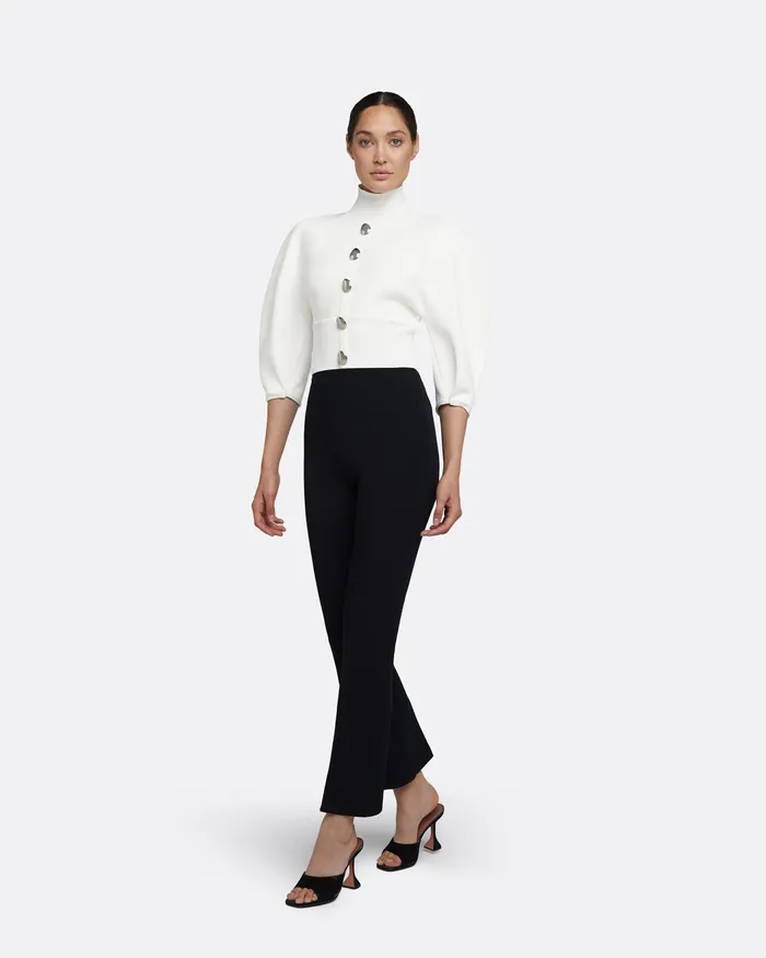 Safiyaa Lena Ivory Knit Top Ivory Women Knitwear