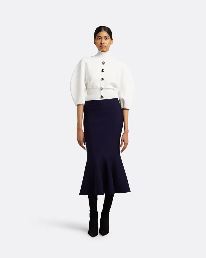 Safiyaa Lena Ivory Knit Top Ivory Women Knitwear