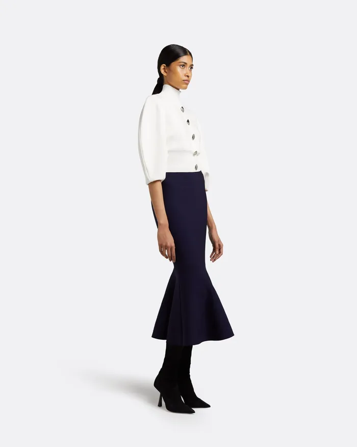 Safiyaa Lena Ivory Knit Top Ivory Women Knitwear