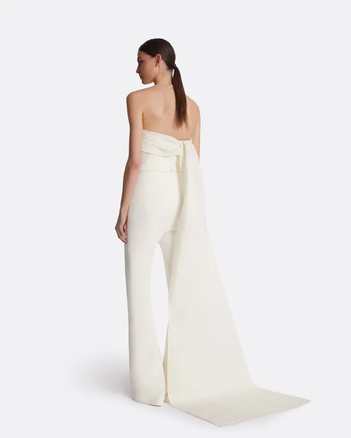 Safiyaa Omi Ivory Jumpsuit Ivory Women Bridal