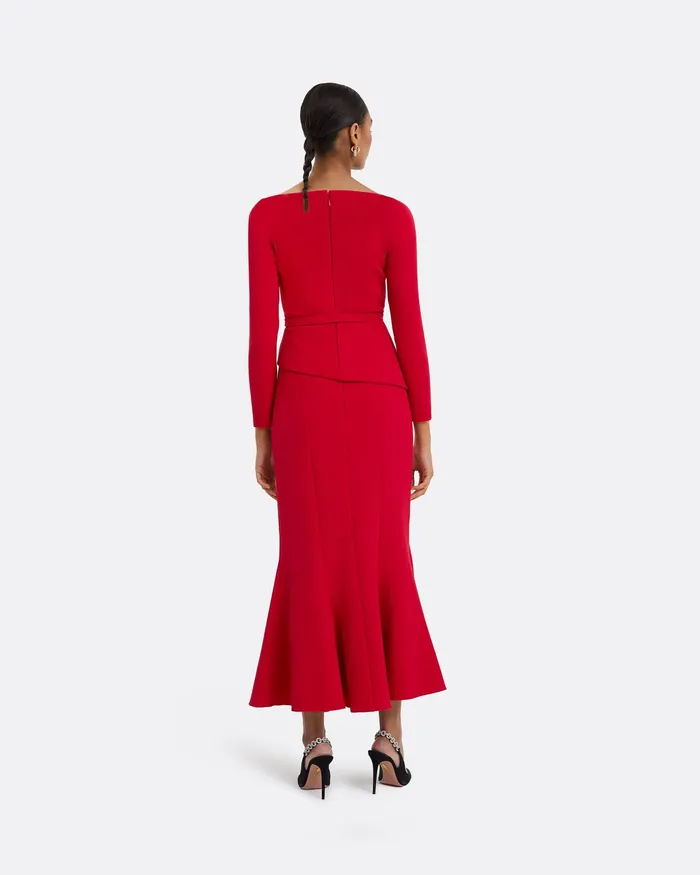 Safiyaa Skirts Women Sol Crimson Skirt Crimson