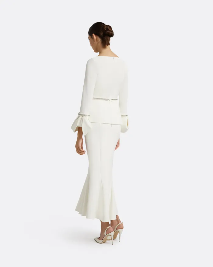 Safiyaa Skirts Women Sol Ivory Skirt Ivory