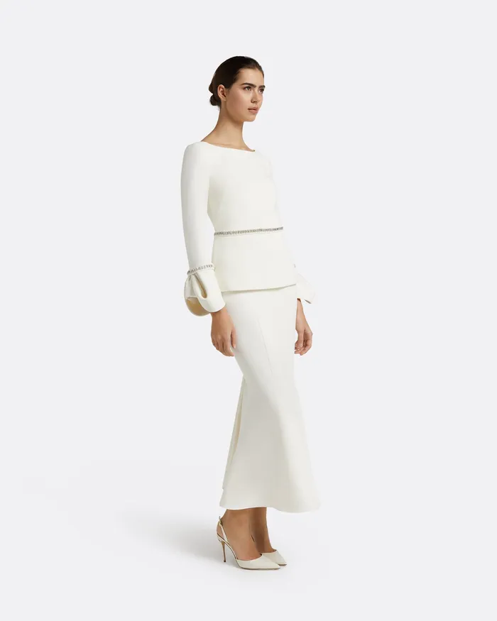 Safiyaa Skirts Women Sol Ivory Skirt Ivory