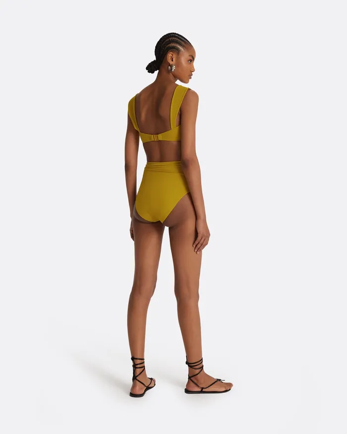 Safiyaa Tabi Chartreuse Bikini Bottom Chartreuse Women Swimwear