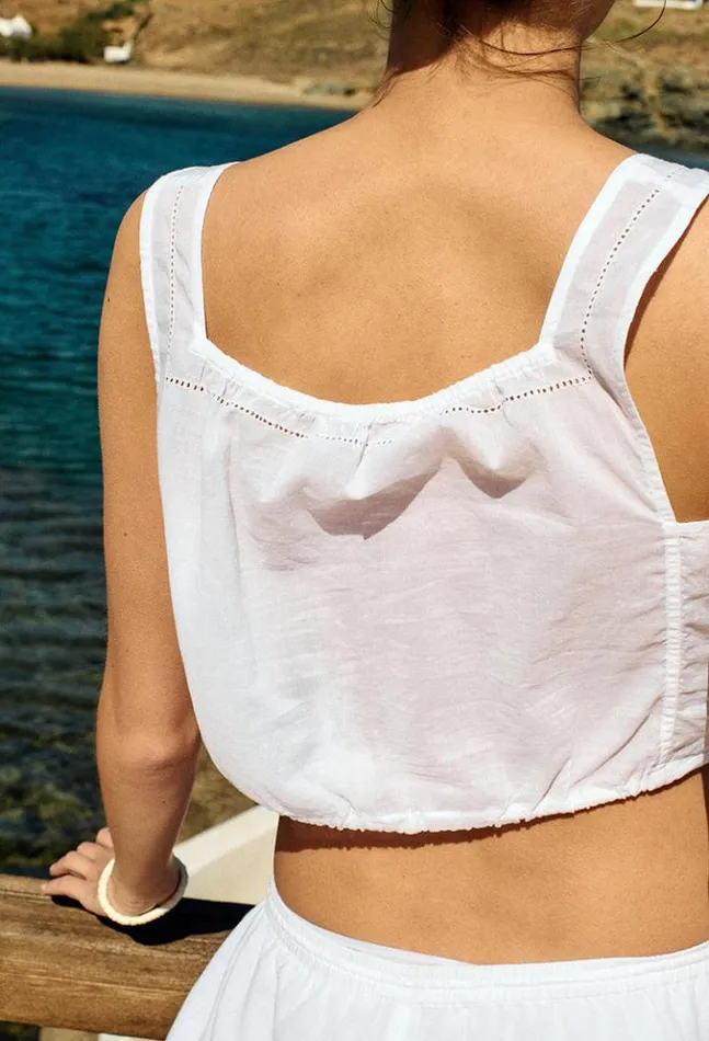 Sale Antonio Top White Women Ciao Lucia Sleeveless Tops