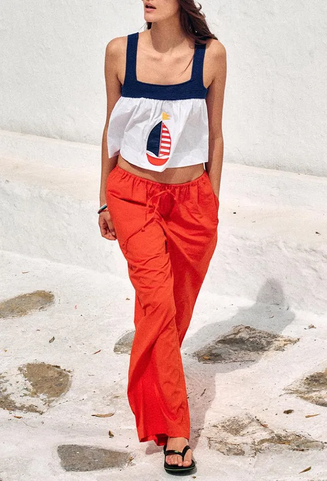 Sale Bambi Top White Women Ciao Lucia Sleeveless Tops