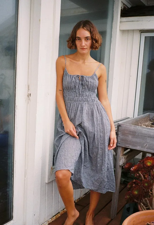 Sale Gabriela Dress Gingham Women Ciao Lucia Long Dresses