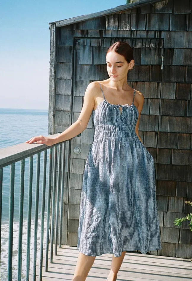 Sale Gabriela Dress Gingham Women Ciao Lucia Long Dresses