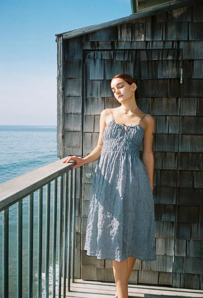 Sale Gabriela Dress Gingham Women Ciao Lucia Long Dresses