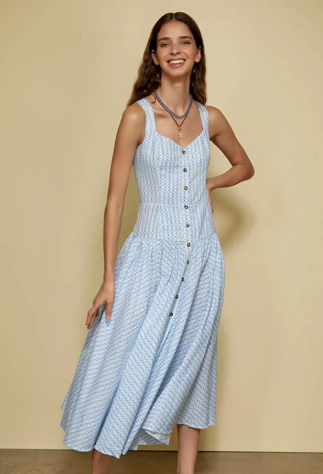 Sale Hoku Dress Azure Women Ciao Lucia Long Dresses