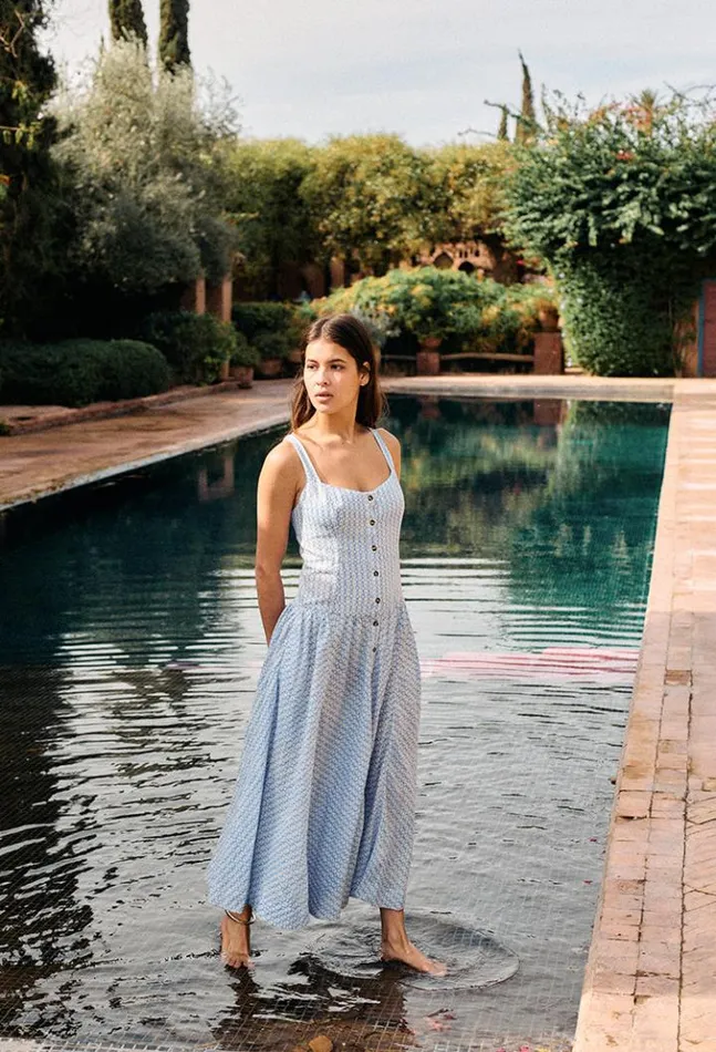 Sale Hoku Dress Azure Women Ciao Lucia Long Dresses