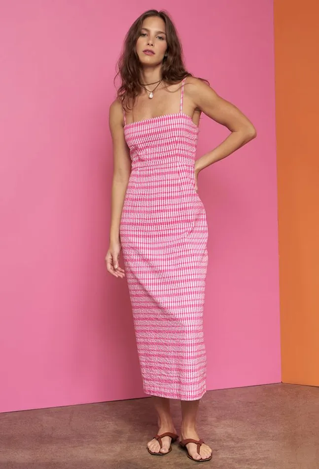 Sale Lareina Dress Hot Pink Women Ciao Lucia Long Dresses