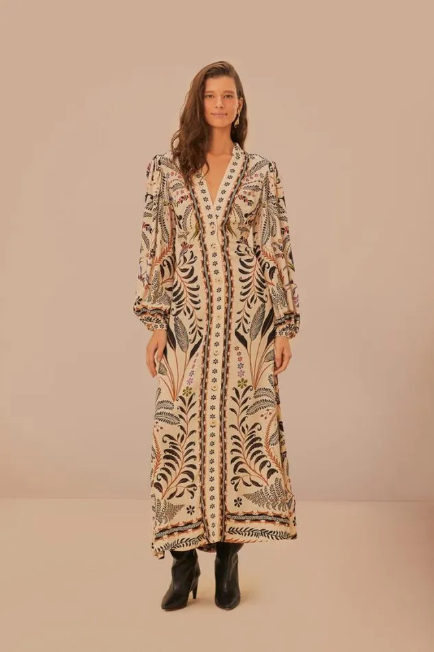 Sand Classic Nature Maxi Dress Women FARM Rio Maxi Dresses