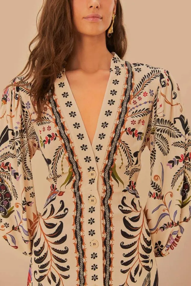 Sand Classic Nature Maxi Dress Women FARM Rio Maxi Dresses