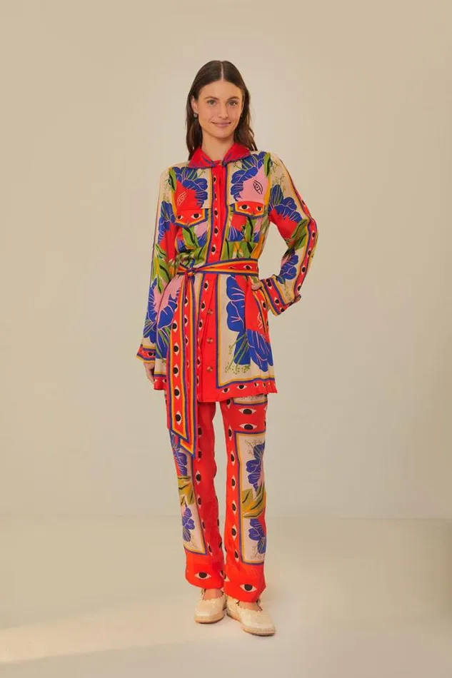 Sand Surreal Scarf Pajama Pants Women FARM Rio Pants