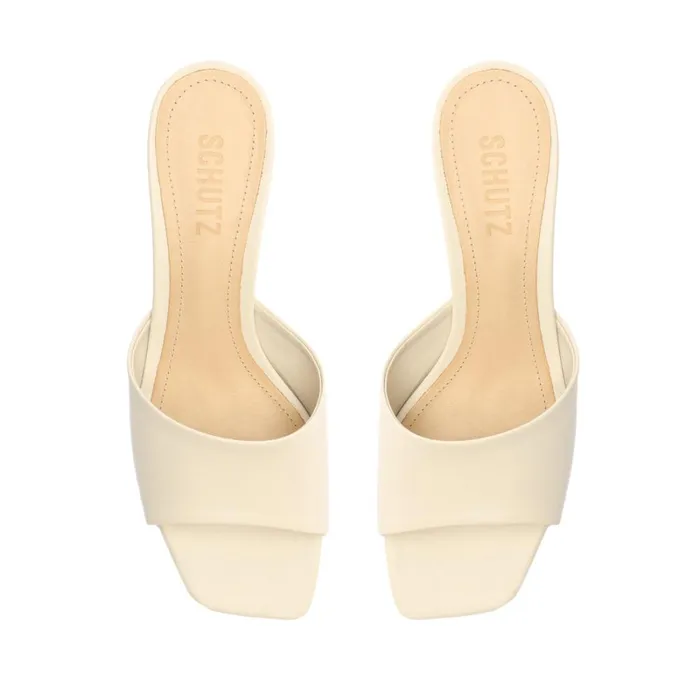 Sandals Dethalia Nappa Leather Sandal Pearl Schutz Shoes Mule Sandals Dethalia Nappa Leather Sandal Pearl Schutz Shoes Mule