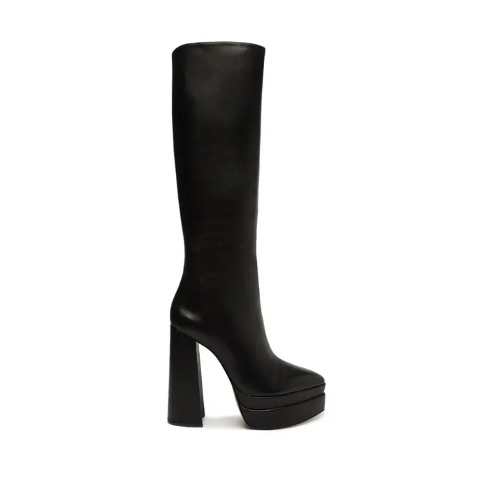 Sandals Elysee Up Boot Black Schutz Shoes Platforms