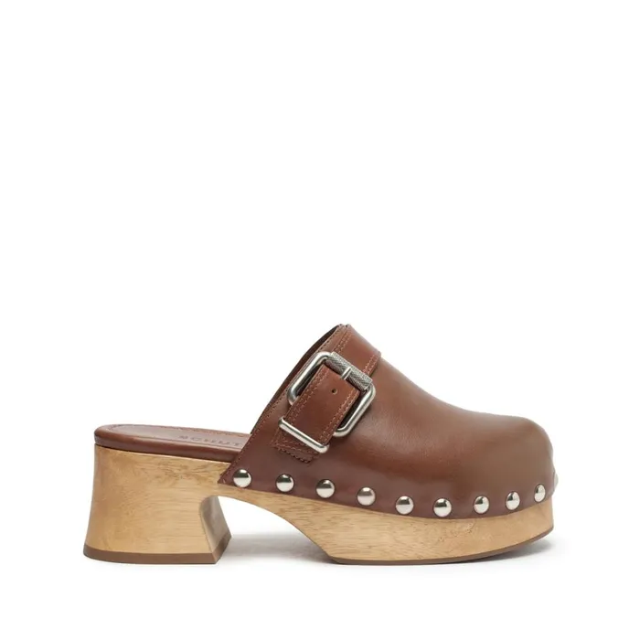 Sandals Ever Leather Flat True Brown Schutz Shoes Platforms