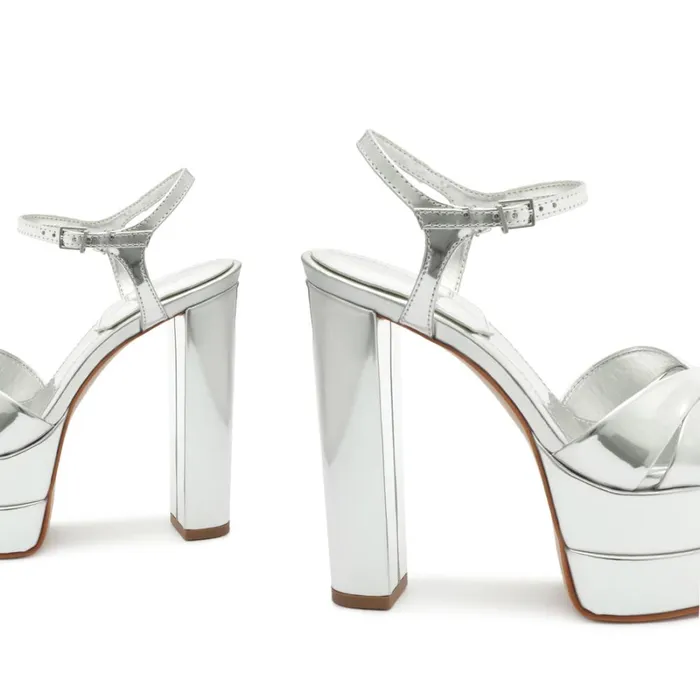 Sandals Keefa High Silver Schutz Shoes Platforms