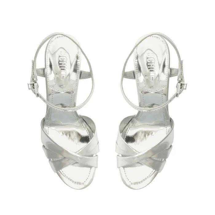 Sandals Keefa High Silver Schutz Shoes Platforms