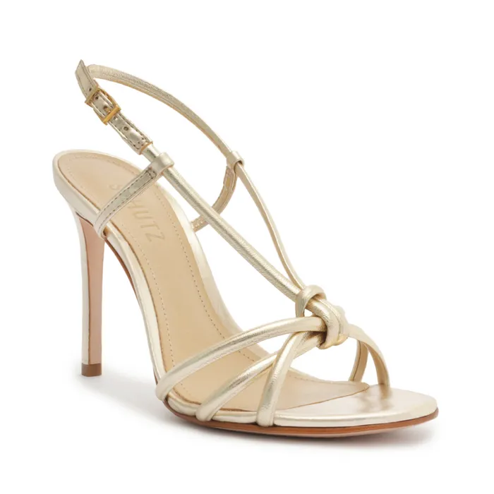 Sandals Kelsie Metallic Sandal Gold Schutz Shoes Stiletto Heels