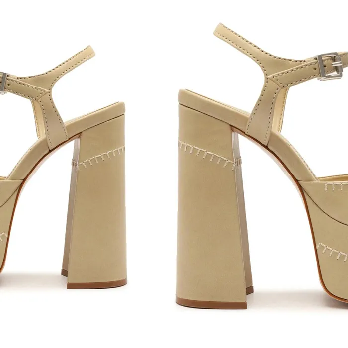 Sandals Lenne Indie Nappa Leather Sandal Almond Buff Schutz Shoes Platforms