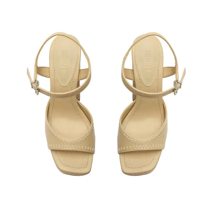 Sandals Lenne Indie Nappa Leather Sandal Almond Buff Schutz Shoes Platforms