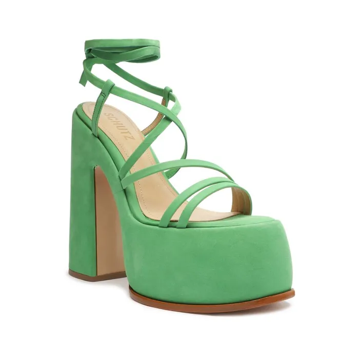 Sandals Lynda Nubuck Sandal Gianni Green Schutz Shoes Platforms