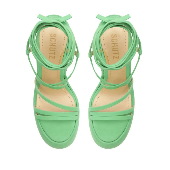 Sandals Lynda Nubuck Sandal Gianni Green Schutz Shoes Platforms