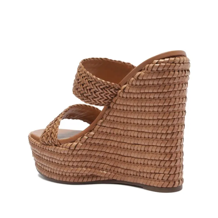 Sandals Malini Nappa Leather Sandal Brown Schutz Shoes Platforms