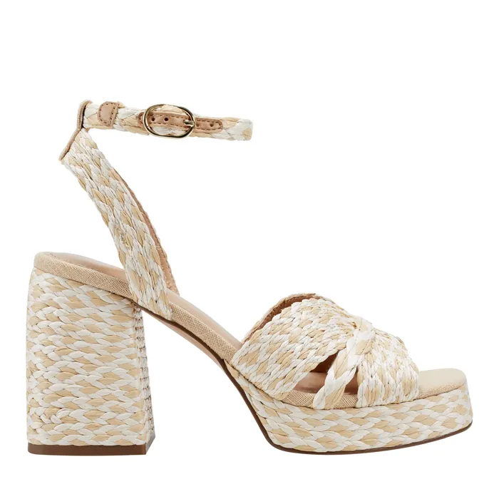 Sandals Marc Fisher Women Janie Platform Sandal Light Natural
