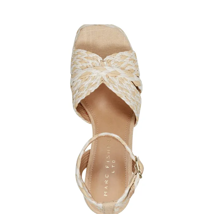 Sandals Marc Fisher Women Janie Platform Sandal Light Natural