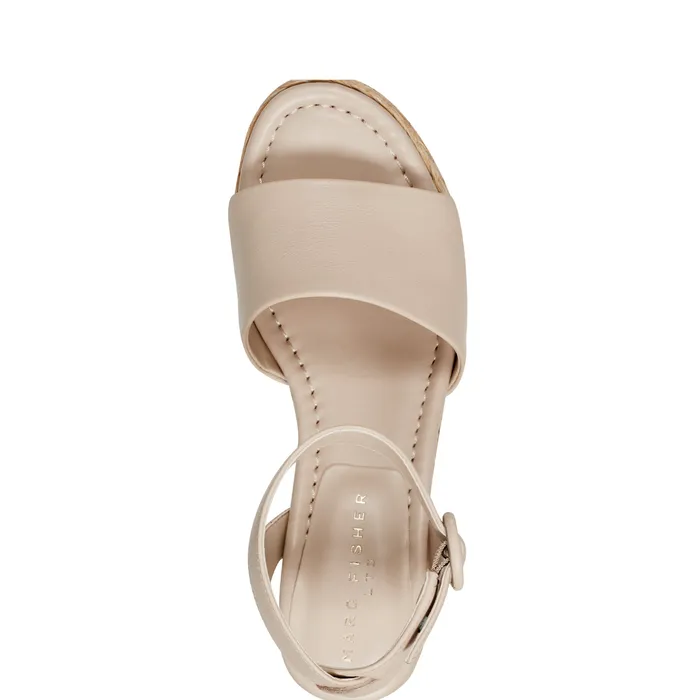 Sandals Marc Fisher Women Palyca Platform Espadrille Sandal Natural Leather