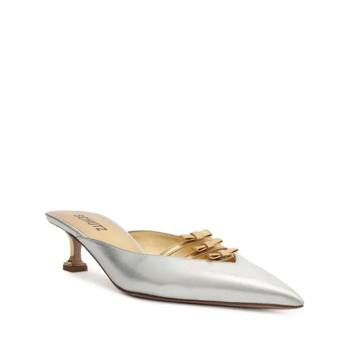 SandalsPumps Alessia Mid Pump Holografic Gold Schutz Shoes Pumps