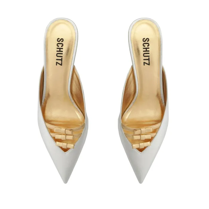 SandalsPumps Alessia Mid Pump Holografic Gold Schutz Shoes Pumps