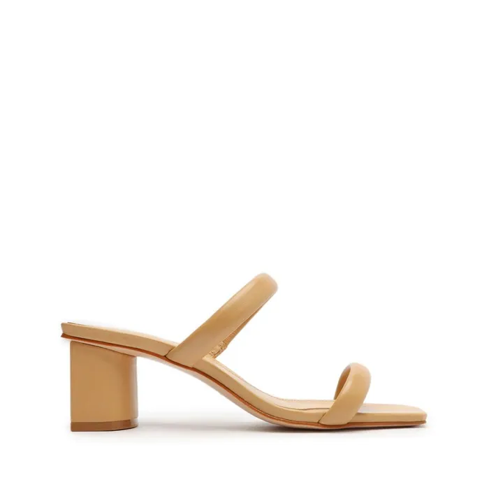 Sandals Ully Lo Nappa Leather Sandal Light Beige Schutz Shoes Mule